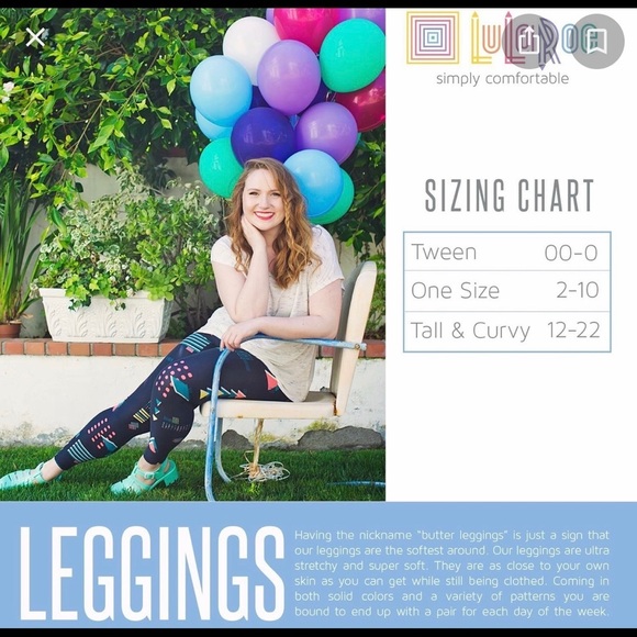 Lularoe LLR Valentine legging pack of 2 OS - Picture 6 of 6